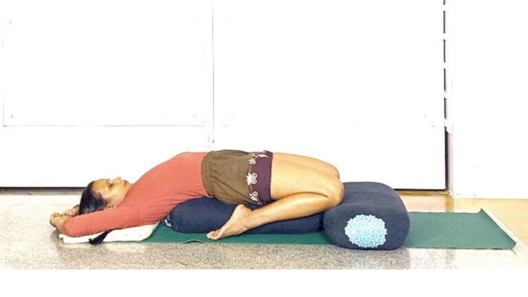 Supta Virasana as Preparation for Advanced Back Arches – Kapotasana, Eka pada rajakapotasana